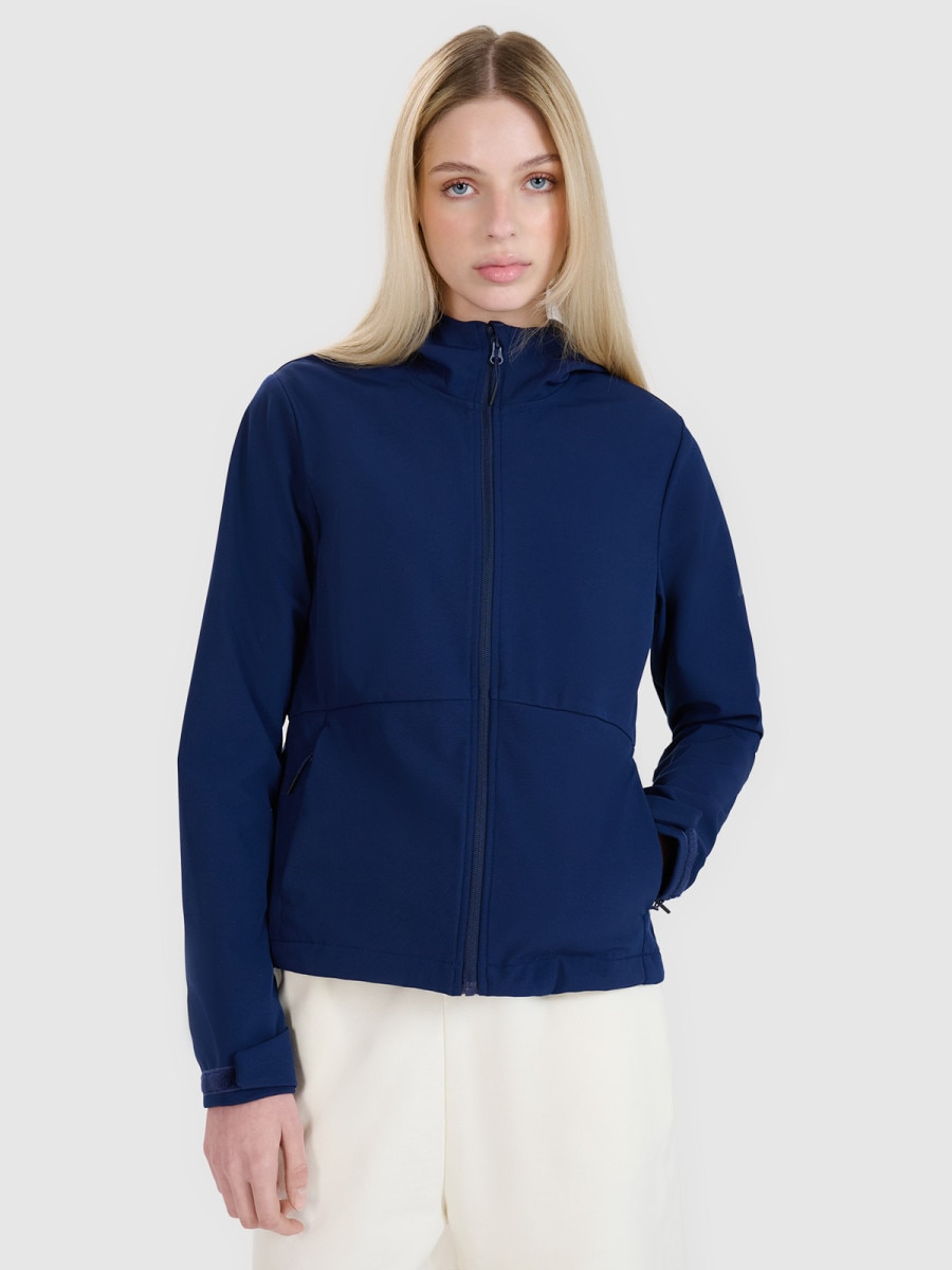 Damski softshell 4F 4FWSS25TSOFF320 - granatowy