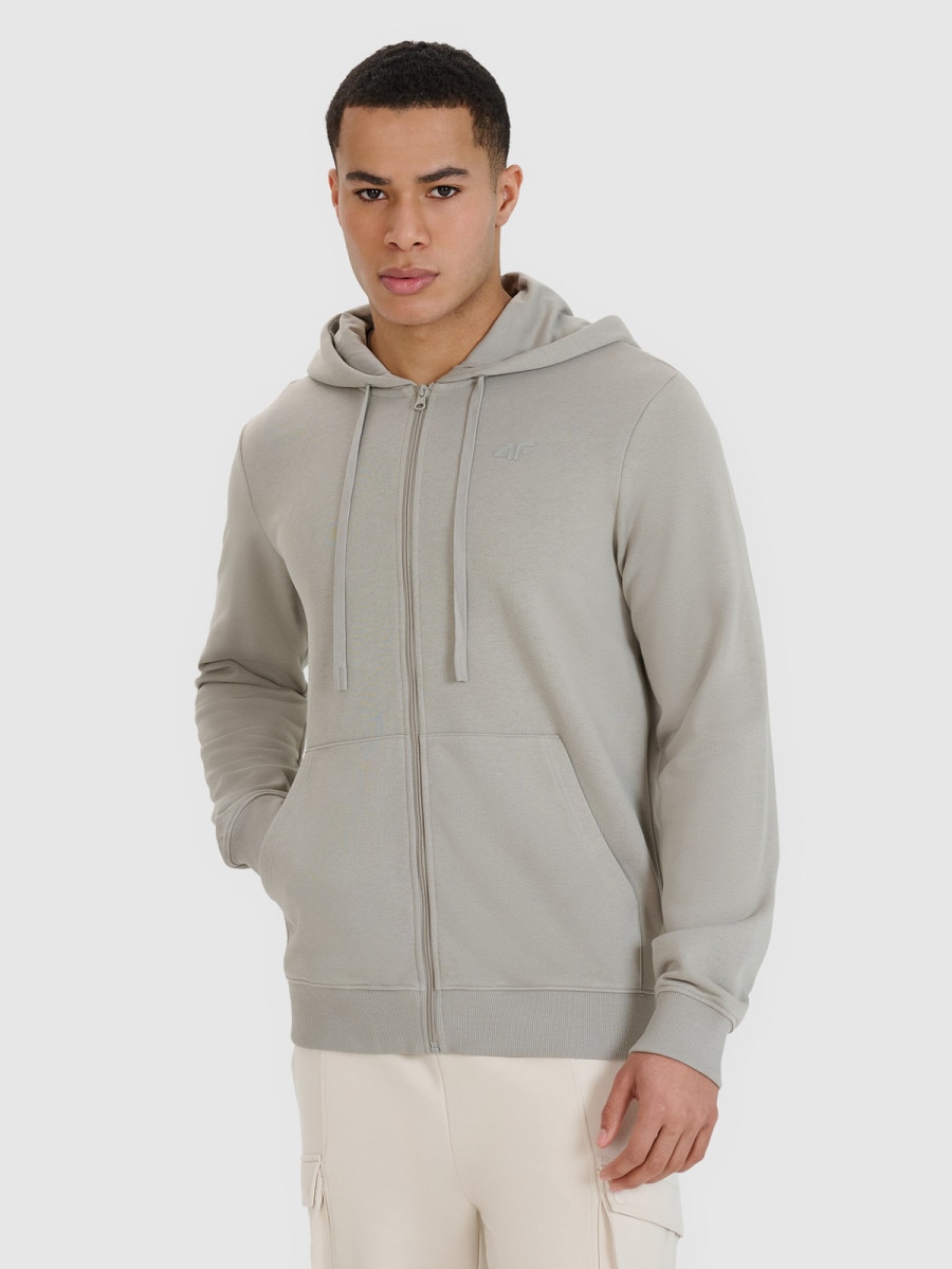 Męska bluza dresowa 4F 4FWSS25TSWSM1623 - szara