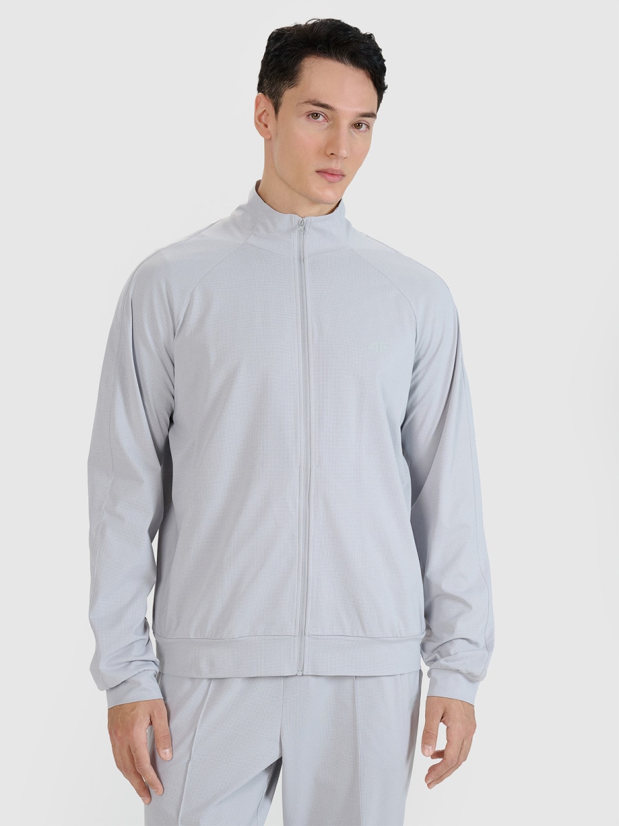 Męska bluza treningowa 4F 4FRSS25TFSWM634 - szara