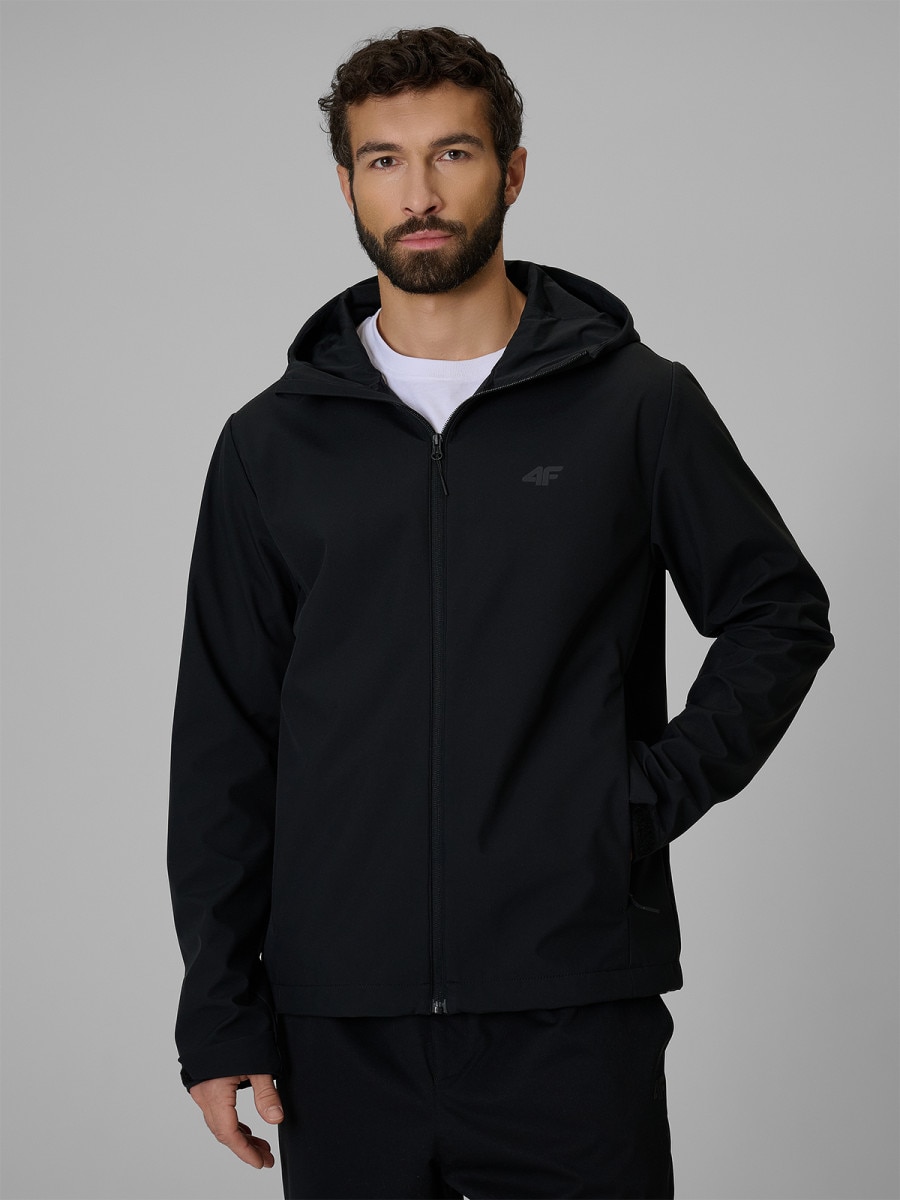 Męska kurtka softshell 4F 4FRSS26TSOFM624 - czarna