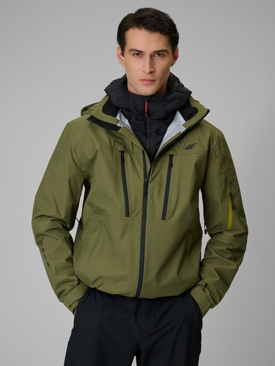 Męska kurtka trekkingowa 4F PRO 4FWSS26TTJAM1101 - khaki