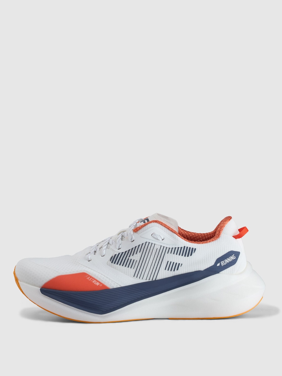 Męskie buty do biegania 4F Flow Run 1.0 4FRSS25FSPOM160 - białe