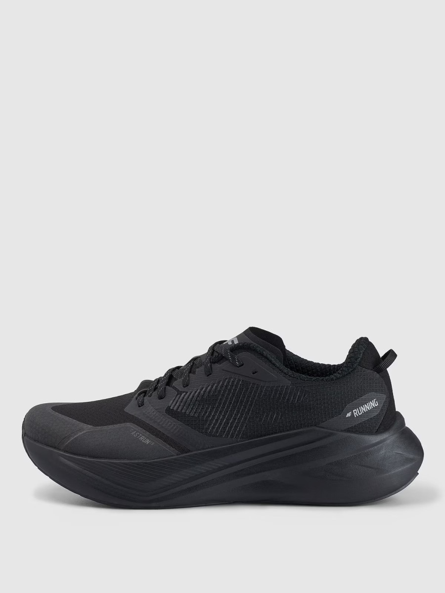 Męskie buty do biegania 4F Flow Run 1.0 4FRSS25FSPOM160 - czarne