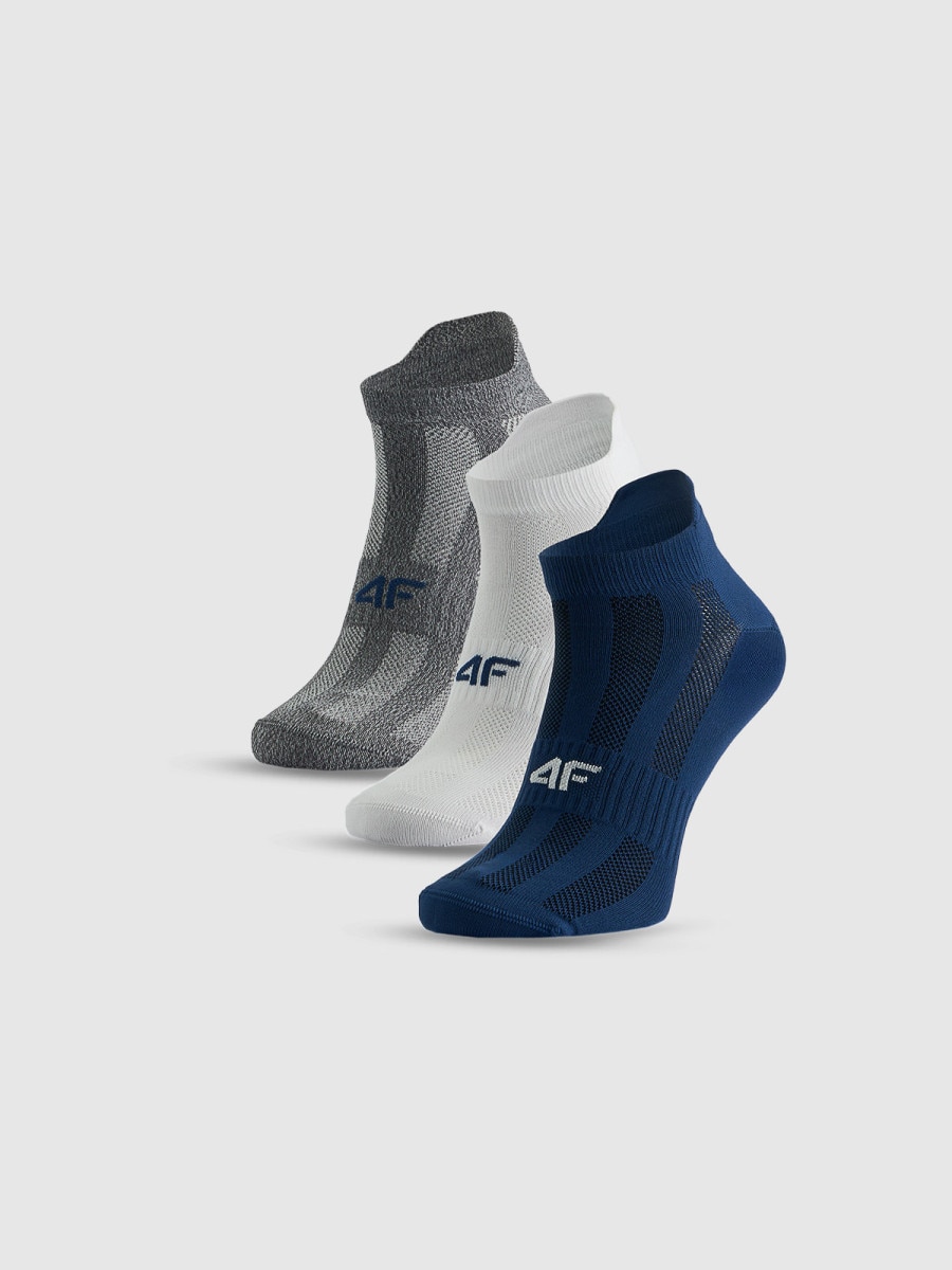 Męskie skarpetki treningowe (3-pack) 4F 4FRSS26UFSOM399 - multikolor