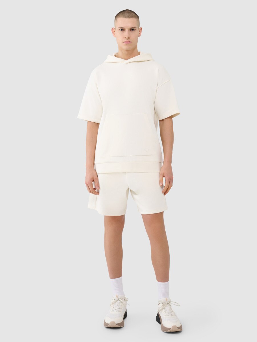 Męskie spodenki dresowe 4F 4FRSS25TSHOM696 - białe