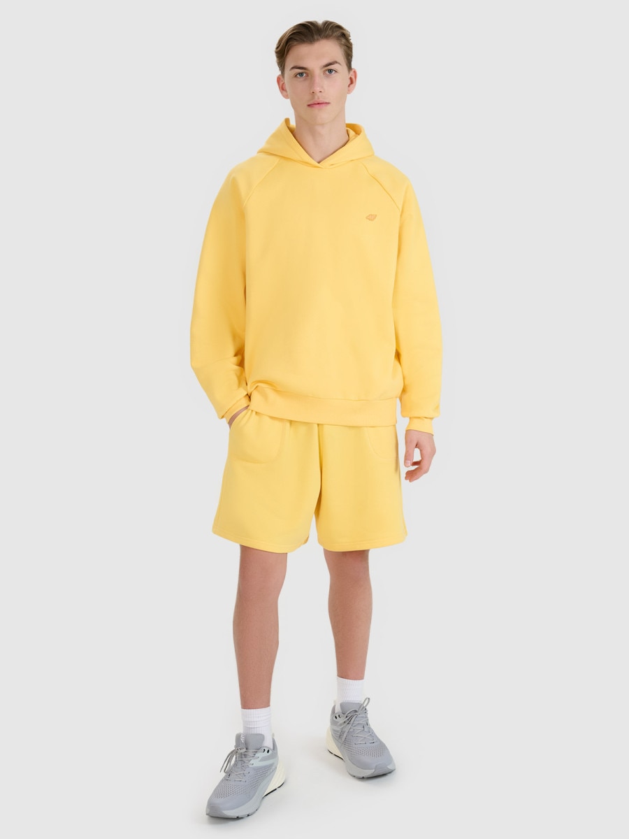 Spodenki dresowe uniseks 4F 4FWSS25TSHOU544 - żółte