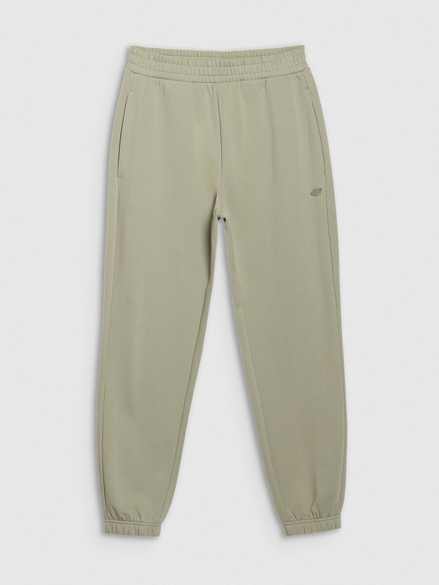 Spodnie dresowe joggery uniseks 4F 4FWSS25TTROU0997 - oliwkowe
