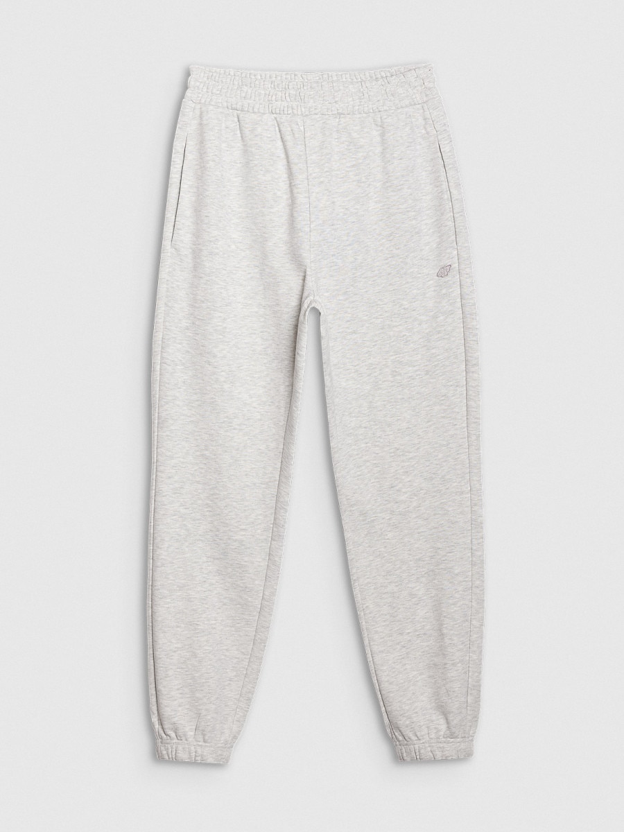 Spodnie dresowe joggery uniseks 4F 4FWSS25TTROU0997 - szare