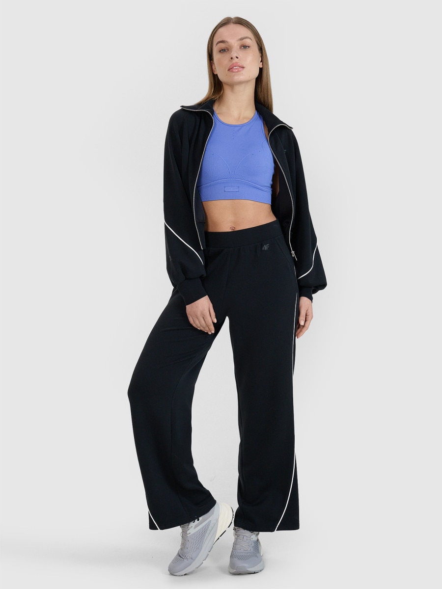 Damskie spodnie dresowe 4F 4FALSSS25TTROF1332 - czarne