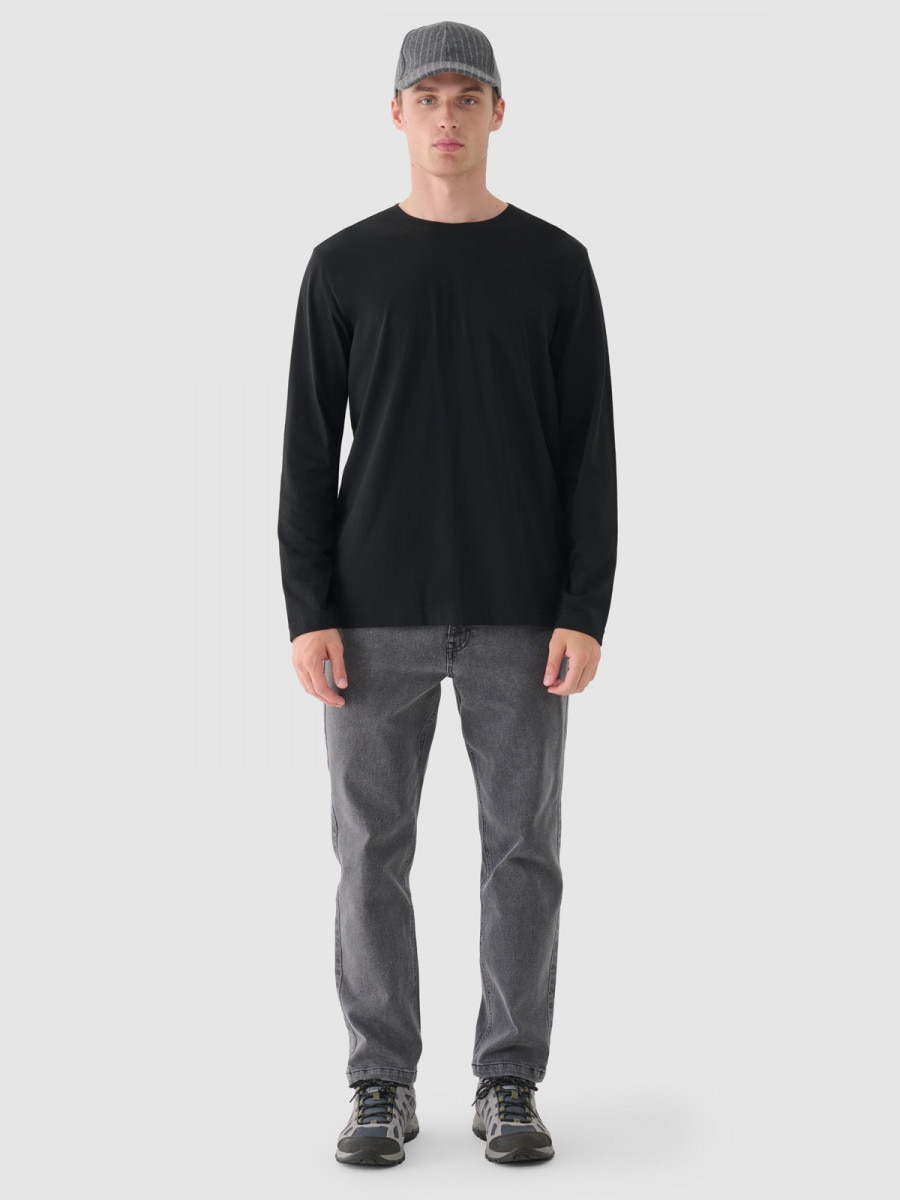 Męskie jeansy slim Outhorn OTHWAW24TJNSM011 - szare