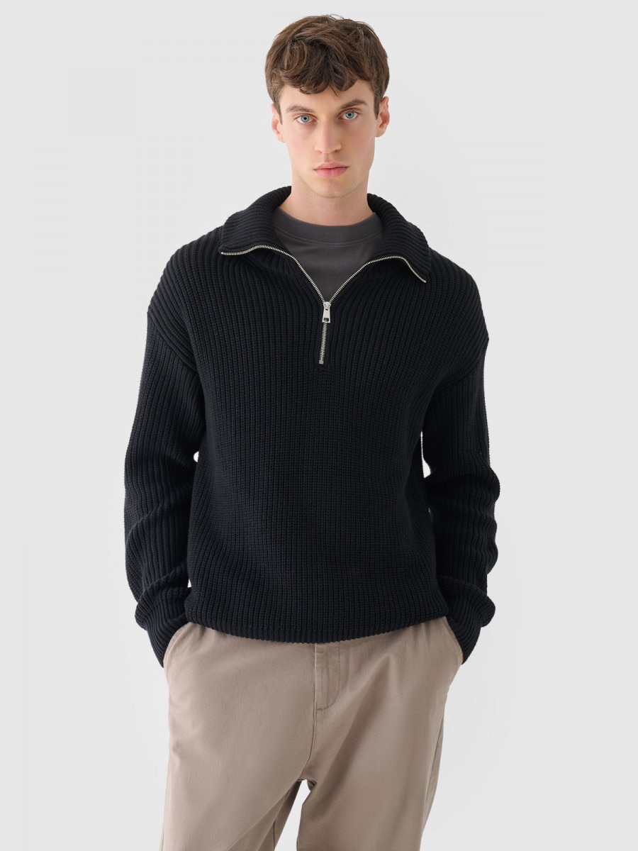 Męski sweter Outhorn OTHWAW24TSWEM101 - szary