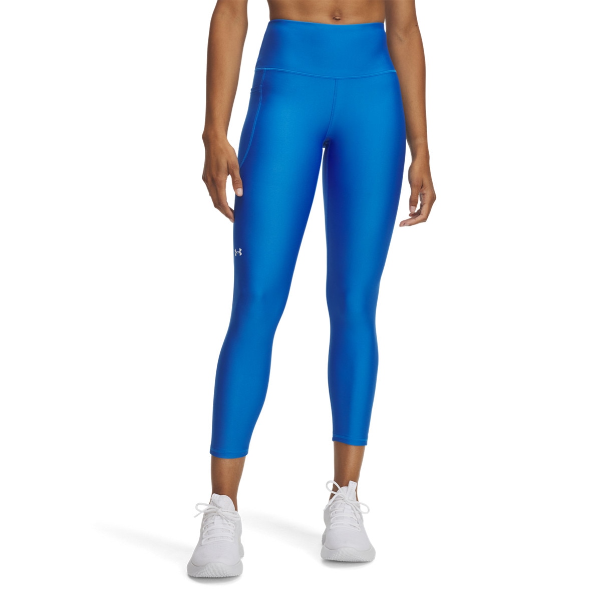 Damskie legginsy treningowe Under Armour Tech Hi Ankle Leg - niebieskie