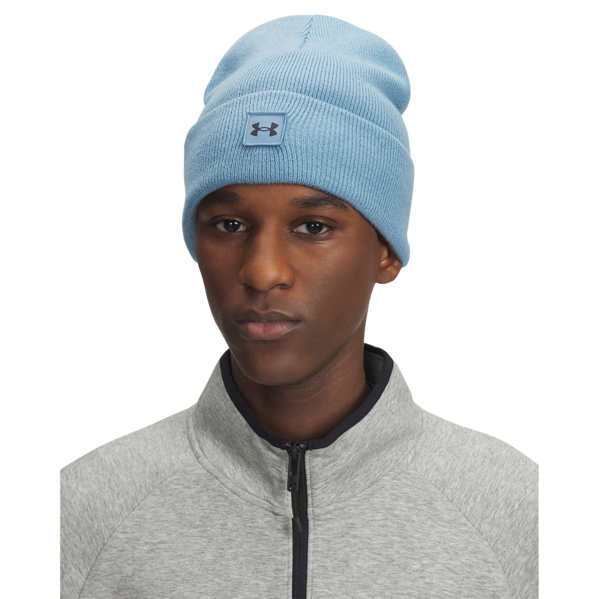 Męska czapka zimowa Under Armour UA Halftime Cuff - niebieska
