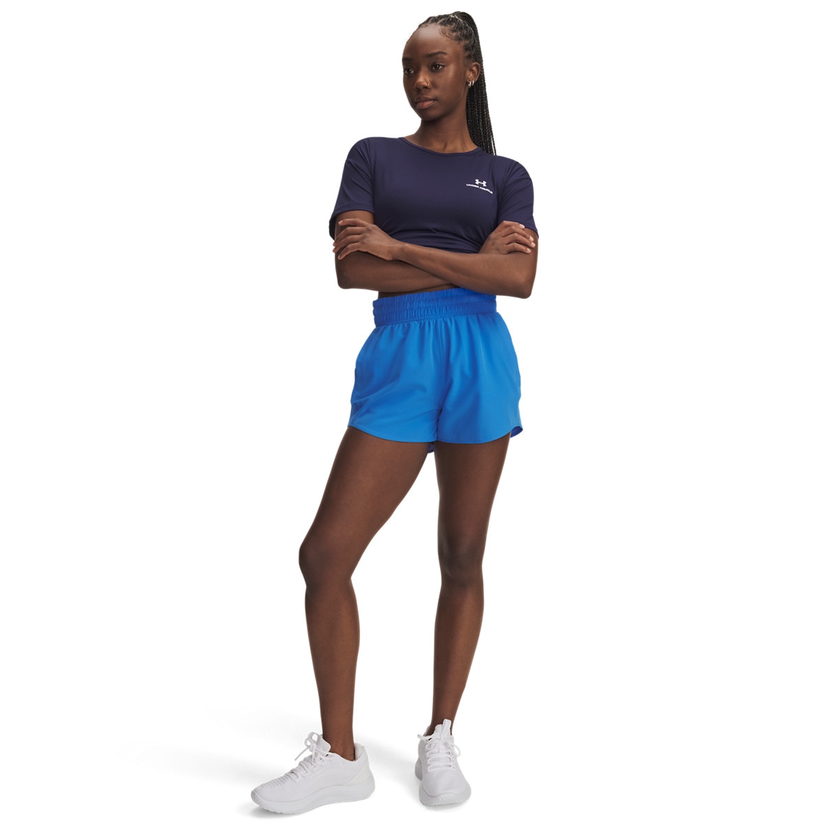 Damskie spodenki treningowe Under Armour UA Vanish 3in Short - niebieskie