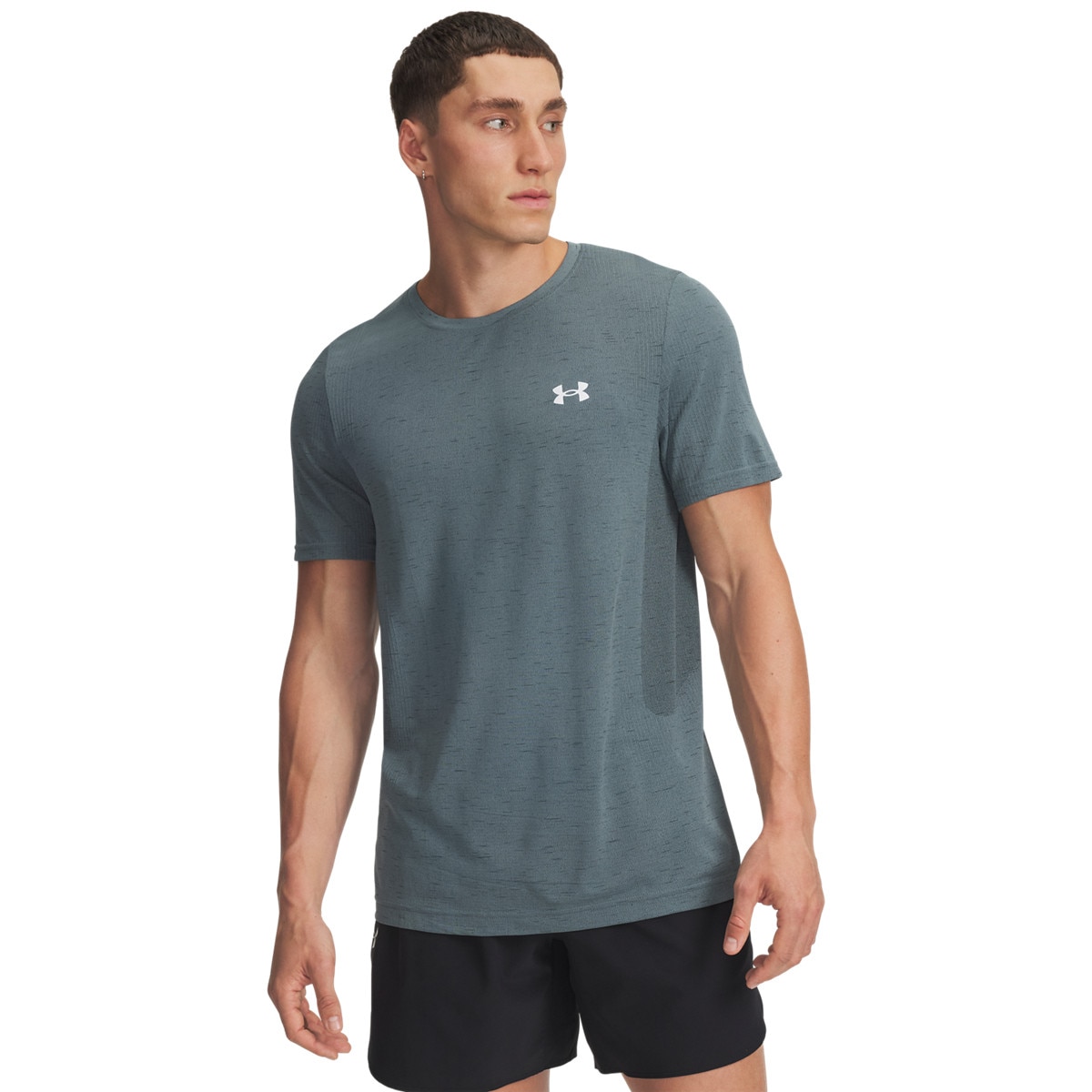 Męska koszulka treningowa Under Armour UA Vanish Seamless SS - niebieska