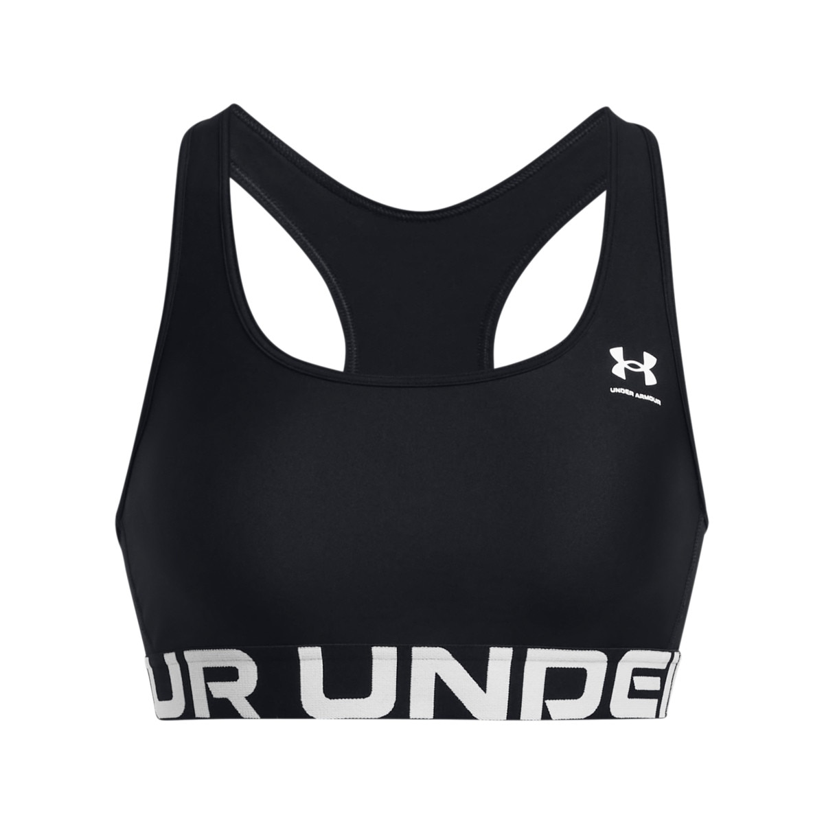 Biustonosz treningowy Under Armour UA HG Mid Branded - czarny