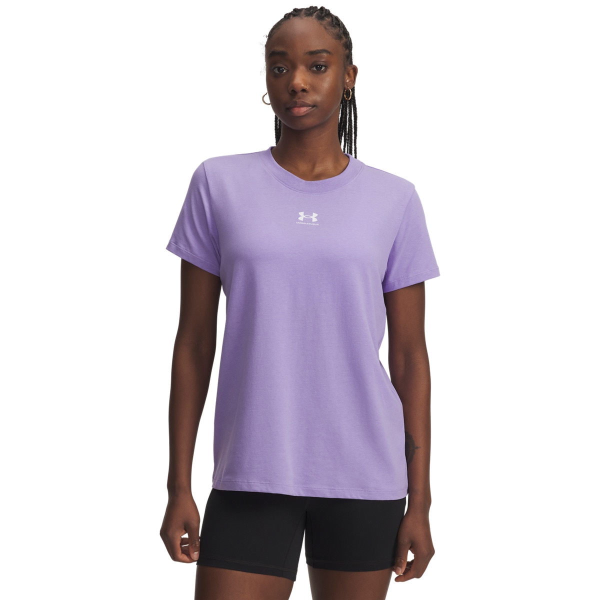 Damski t-shirt basic Under Armour Campus Core Ss - fioletowy