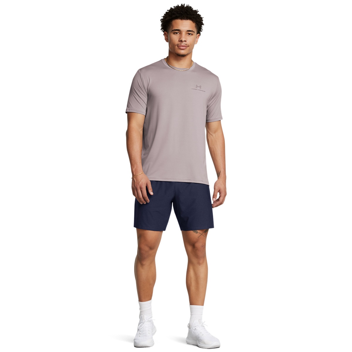 Męskie spodenki treningowe Under Armour UA Tech Vent - granatowe