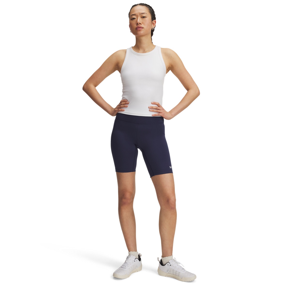 Damskie kolarki treningowe Under Armour Motion Bike Short Emea - granatowe