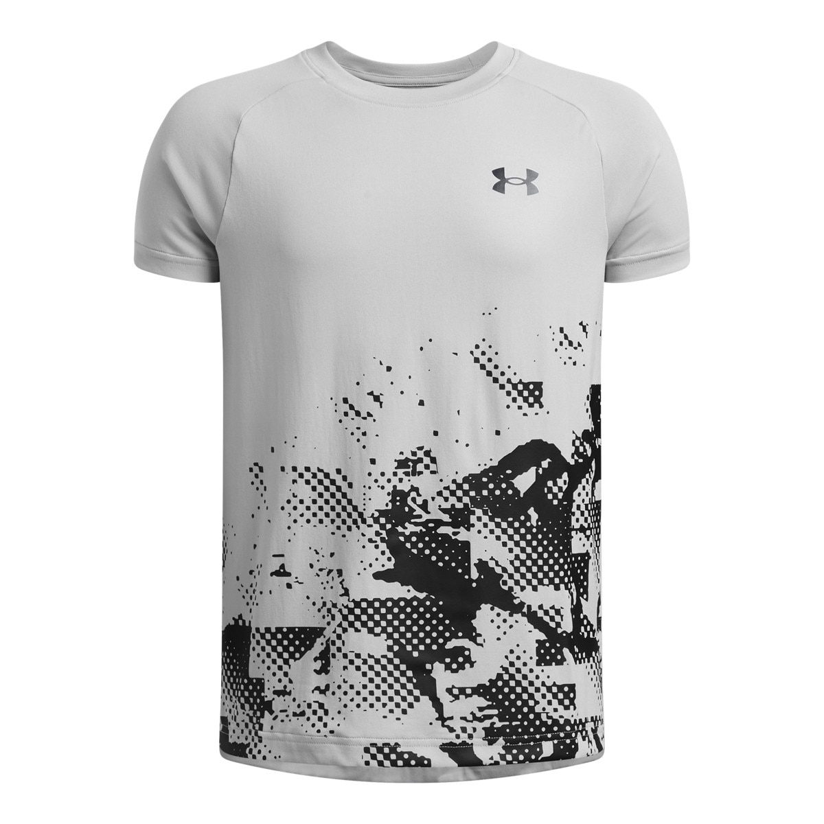 Chłopięca koszulka treningowa Under Armour UA Tech Graphic SS - szara