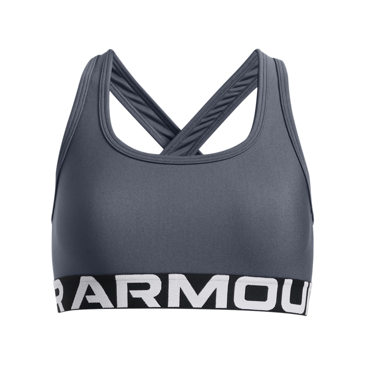 Dziewczęcy biustonosz treningowy Under Armour G Crossback Bra - szary