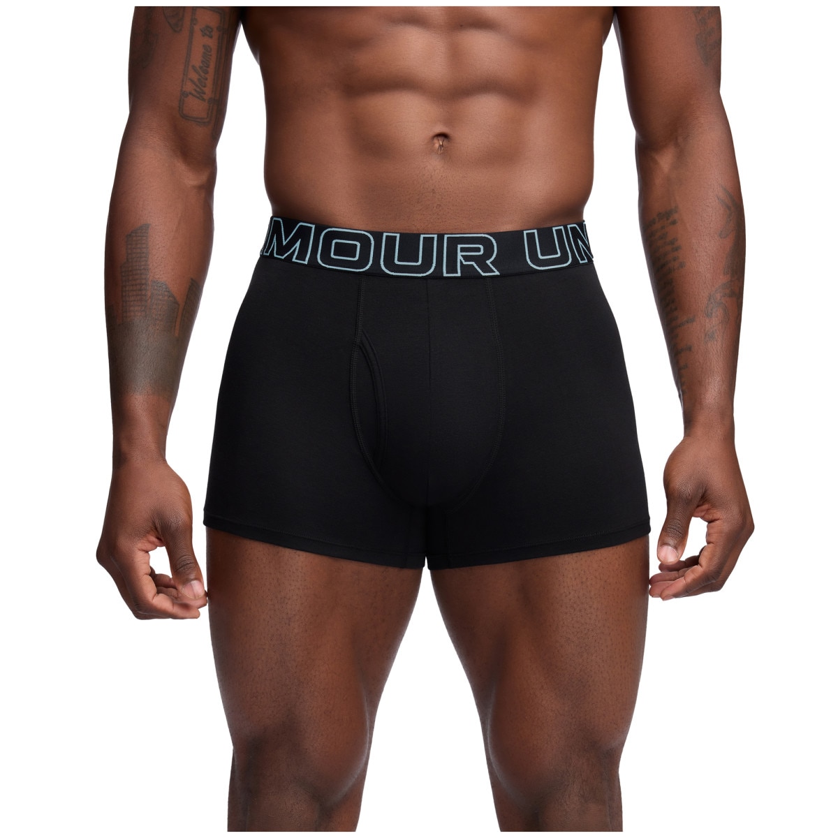 Męska bielizna treningowa (3-pack) Under Armour M UA Perf Cotton 3in - czarna