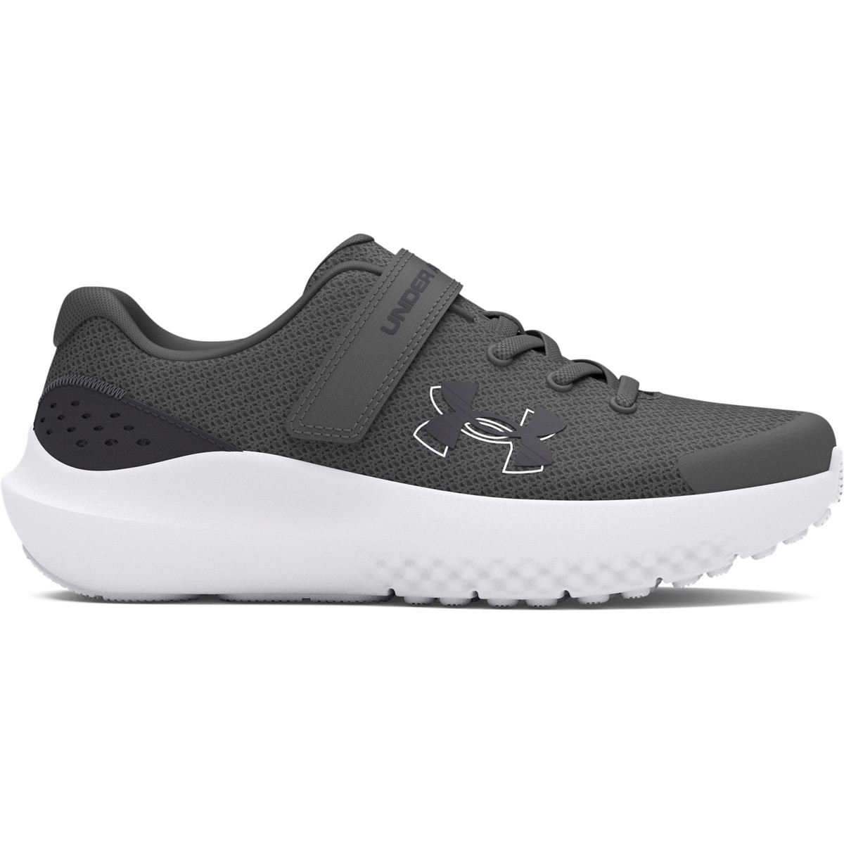 Chłopięce buty do biegania Under Armour UA BPS Surge 4 AC - szare