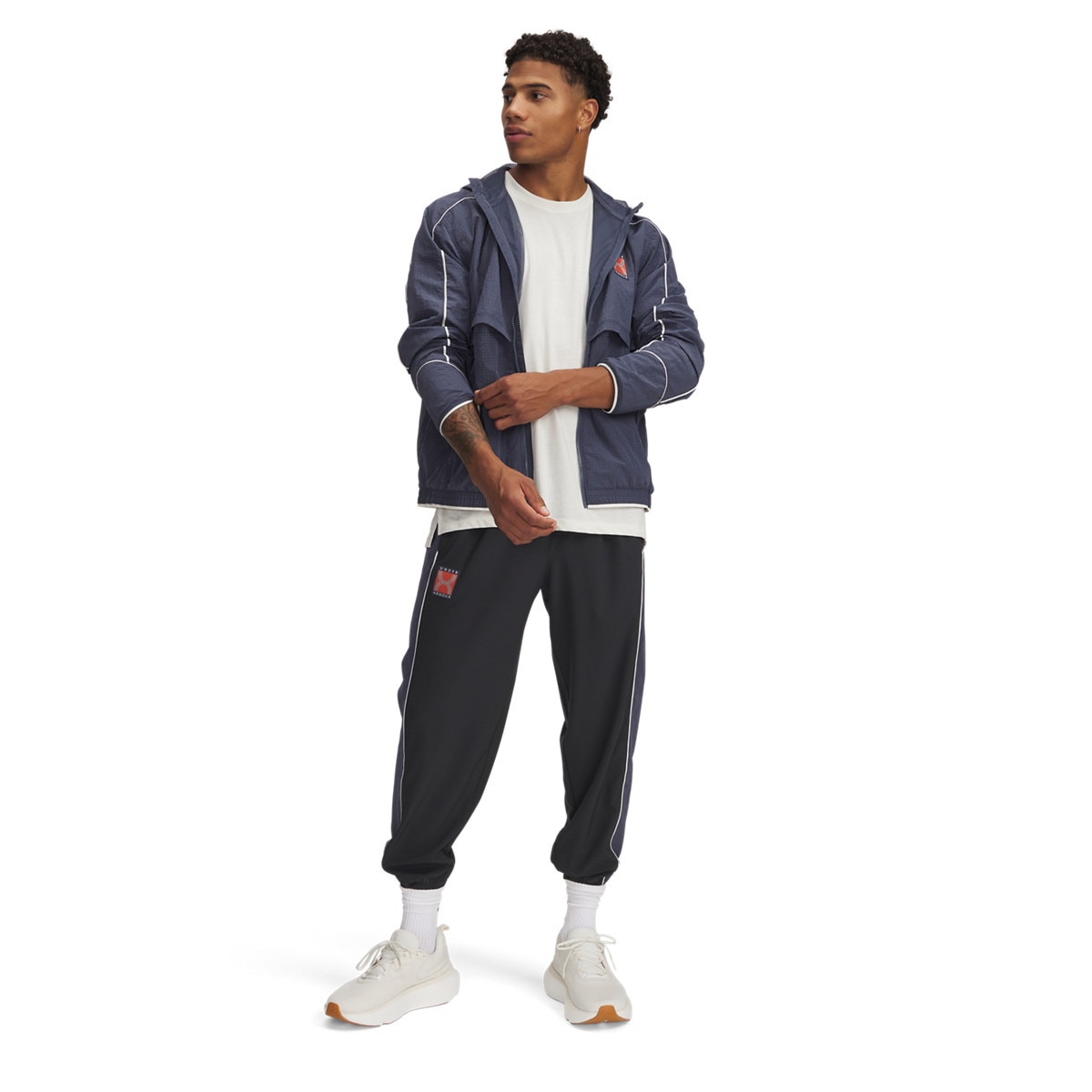 Męskie spodnie do biegania Under Armour UA Run 96 Pant - szare