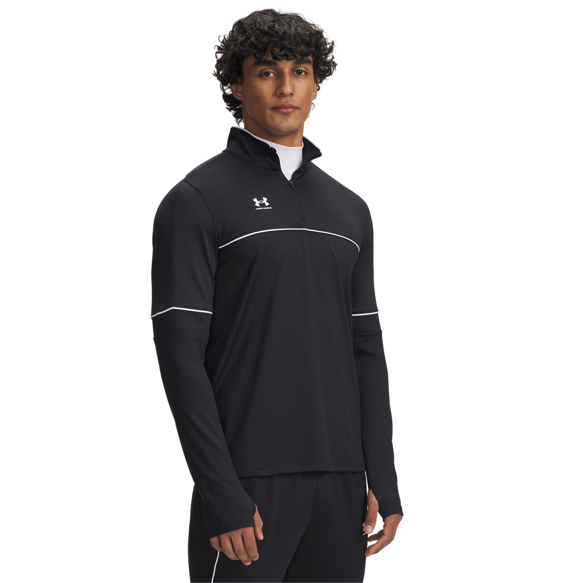 Męski longsleeve Under Armour UA M Challenger Training QZ - czarny