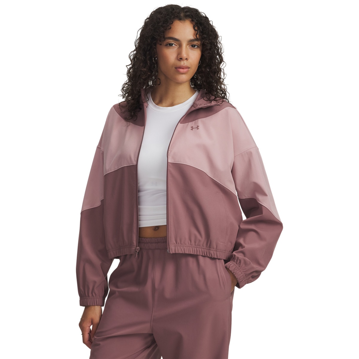 Damska kurtka Under Armour UA Rival Woven - różowa