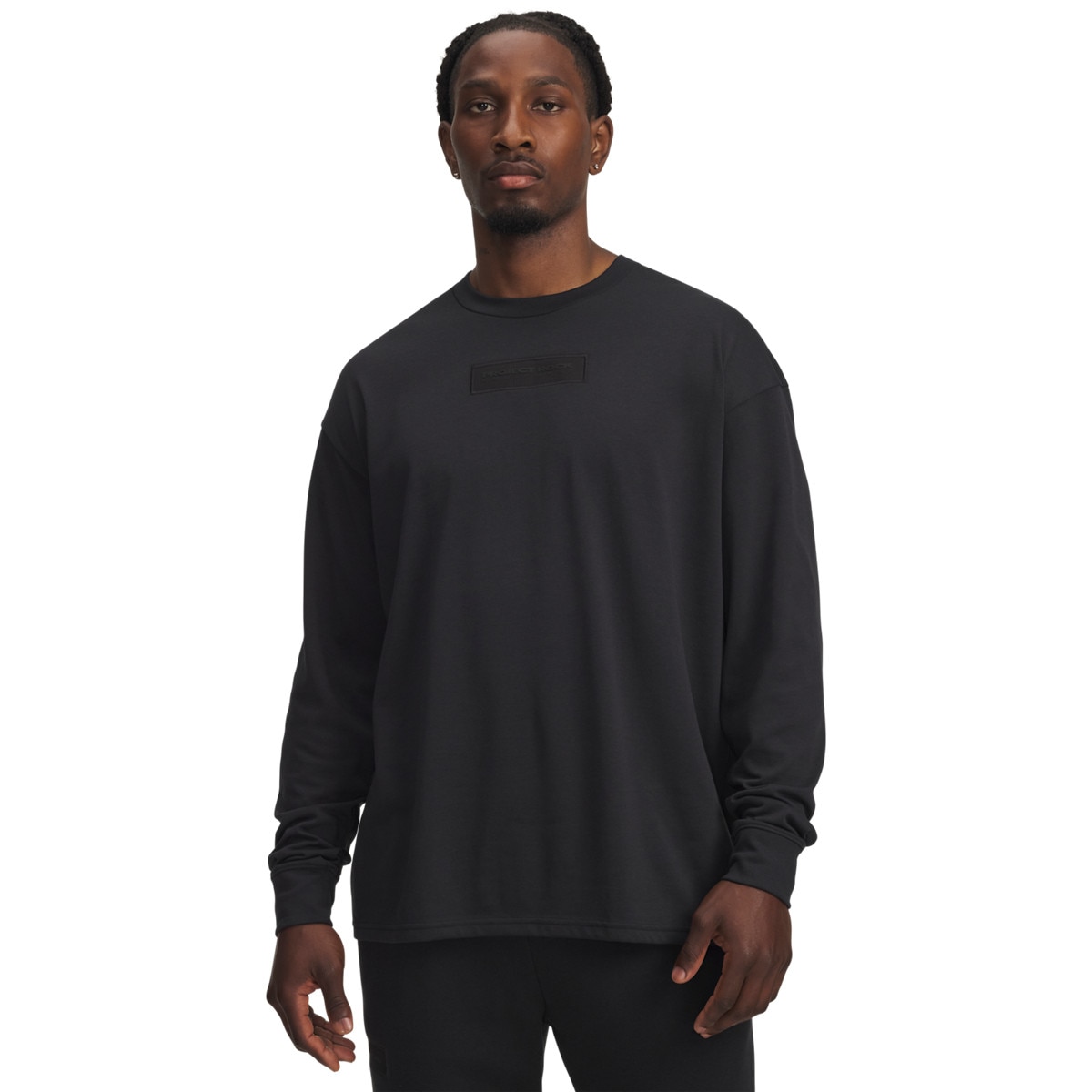 Męski longsleeve z nadrukiem Under Armour Project Rock LS - czarny