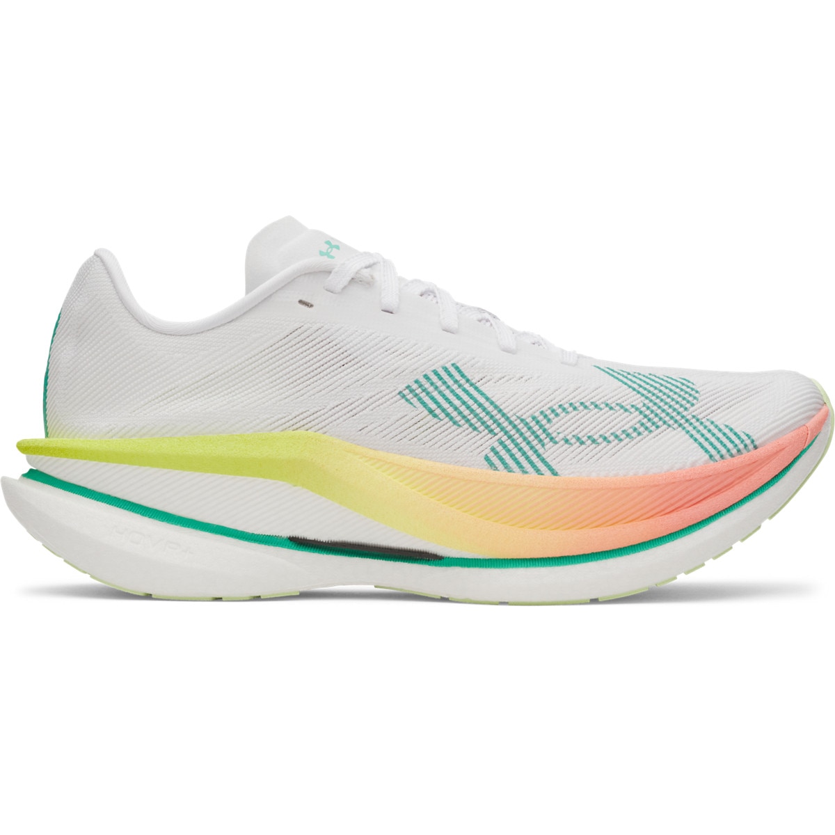 Buty do biegania uniseks Under Armour UA U Velociti Elite 3 - białe