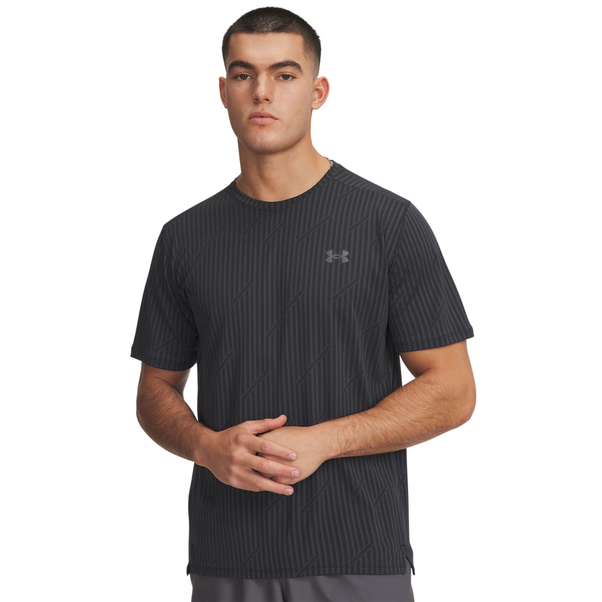 Męska koszulka treningowa Under Armour UA Tech Vent Jacquard - czarna