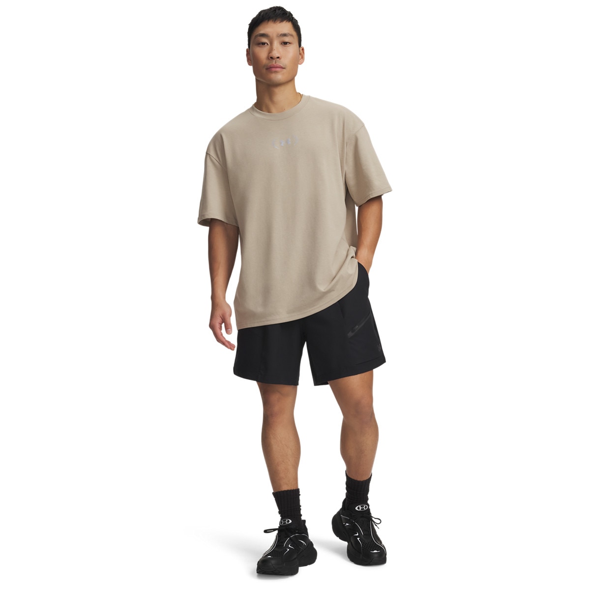 Męskie spodenki Under Armour UA Unstoppable Woven Shorts - czarne