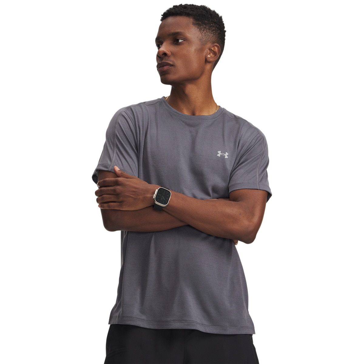 Męska koszulka do biegania Under Armour UA Velociti REFLCT SS - szara