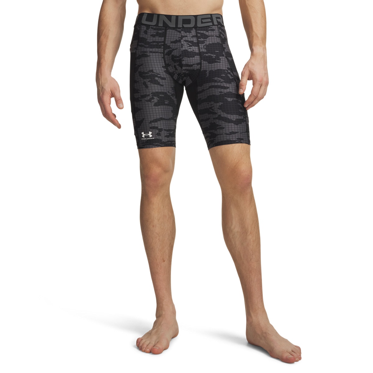 Męskie spodenki treningowe Under Armour UA HG Printed Lng Short - czarne