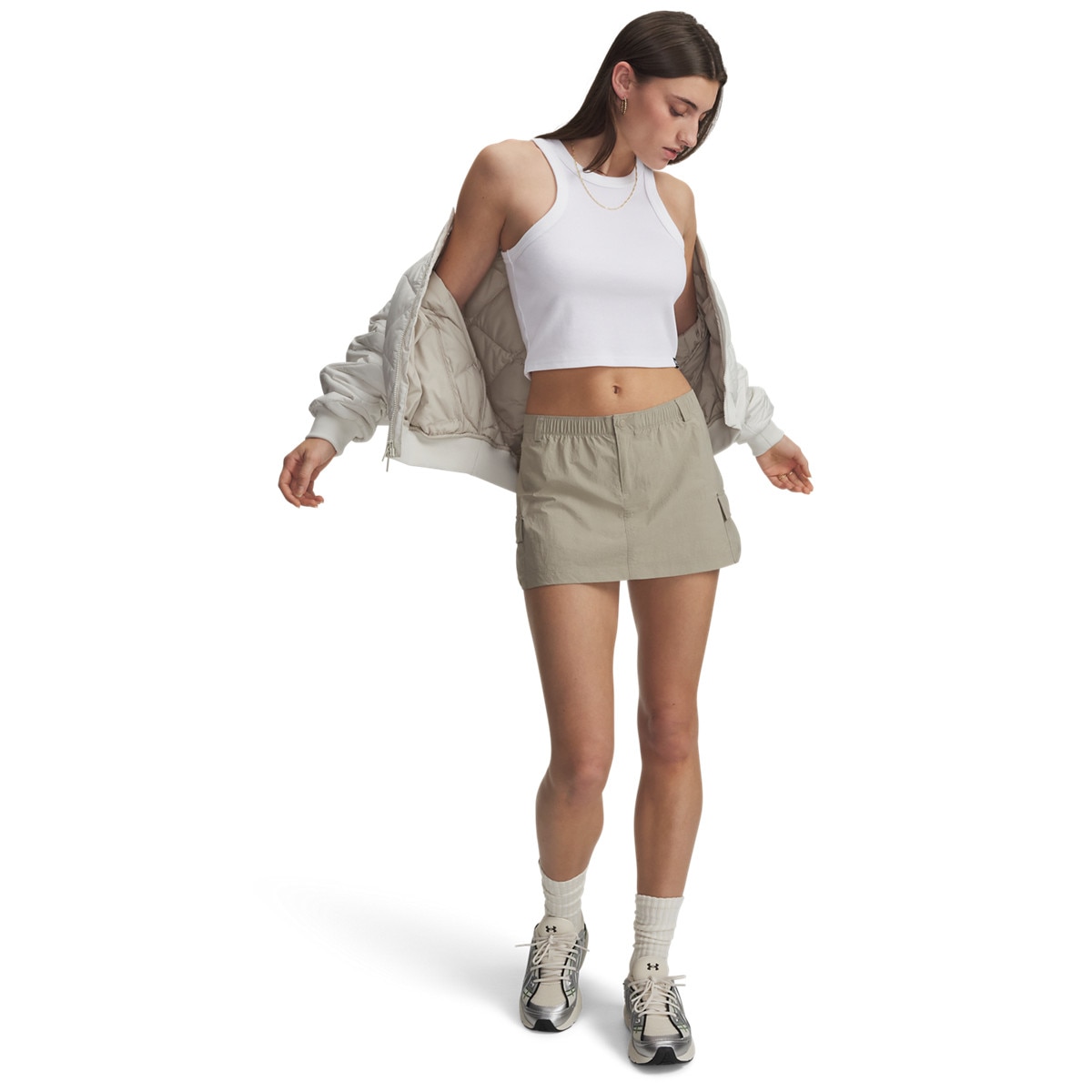 Damska spódnica Under Armour UA Unstoppable Utility Skirt - beżowa