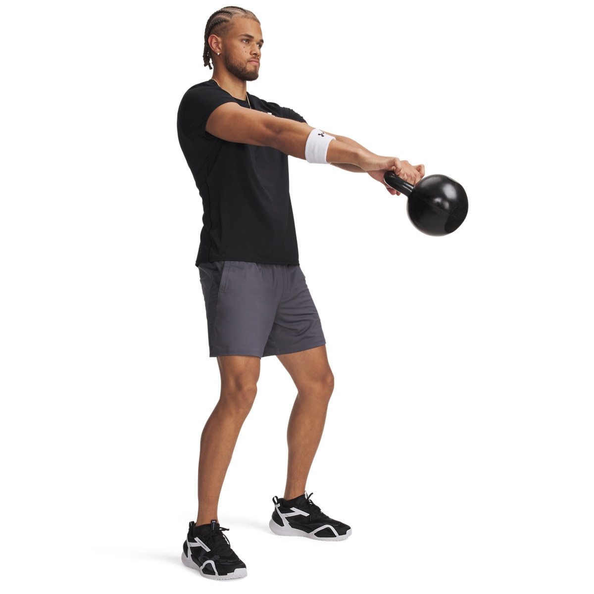 Męskie spodenki treningowe Under Armour Tech Vent 7in Shorts - szare