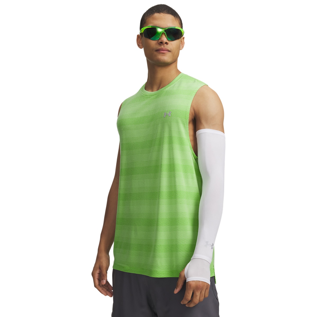 Męska koszulka do biegania Under Armour UA Velociti Tank - zielona