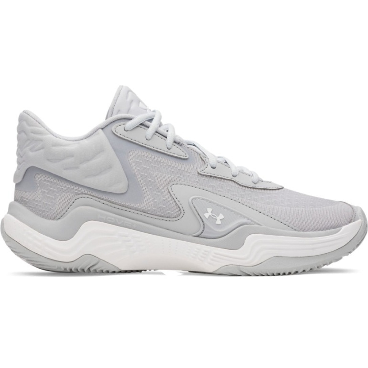 Buty do koszykówki uniseks Under Armour UA Spawn 7 Mid - szare