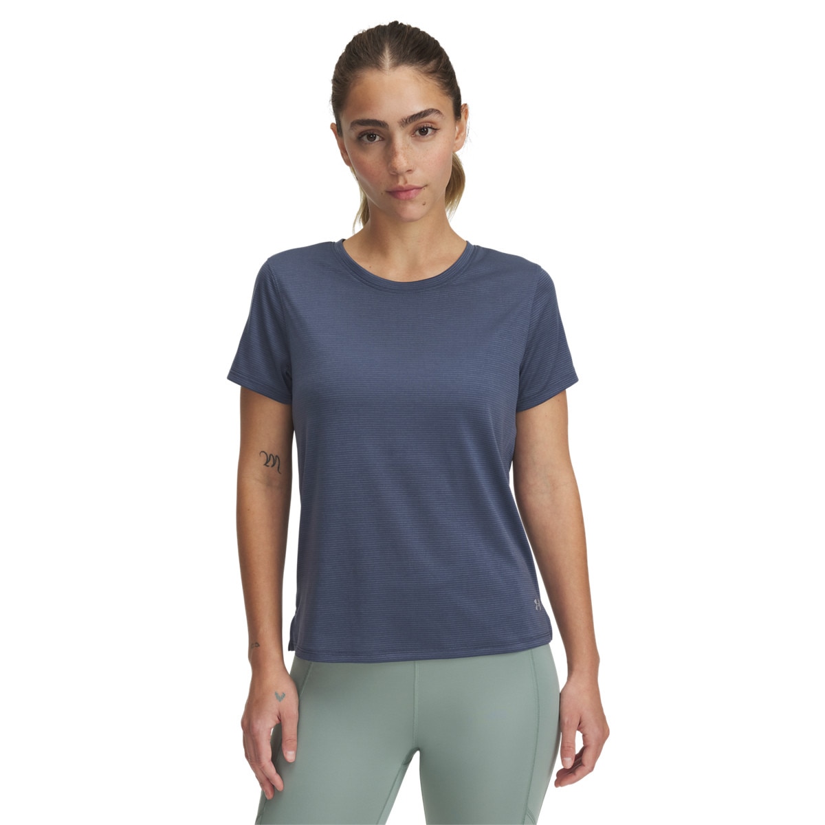 Damska koszulka do biegania Under Armour UA Launch Shortsleeve - szara