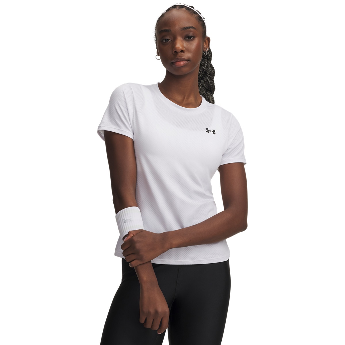 Damska koszulka treningowa Under Armour UA Tech Mesh - biała