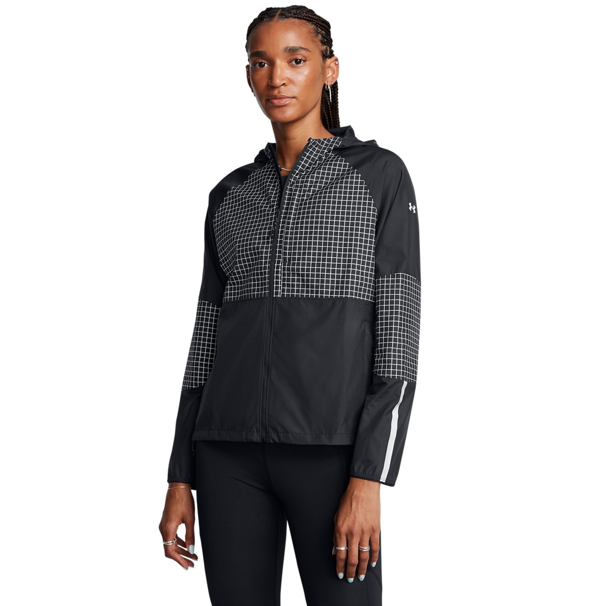 Damska kurtka do biegania Under Armour UA Launch Elite Cw Jacket - czarna