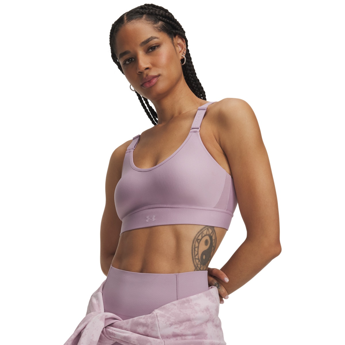 Damski biustonosz treningowy Under Armour UA Infinity Mid 2.0 Bra - różowy