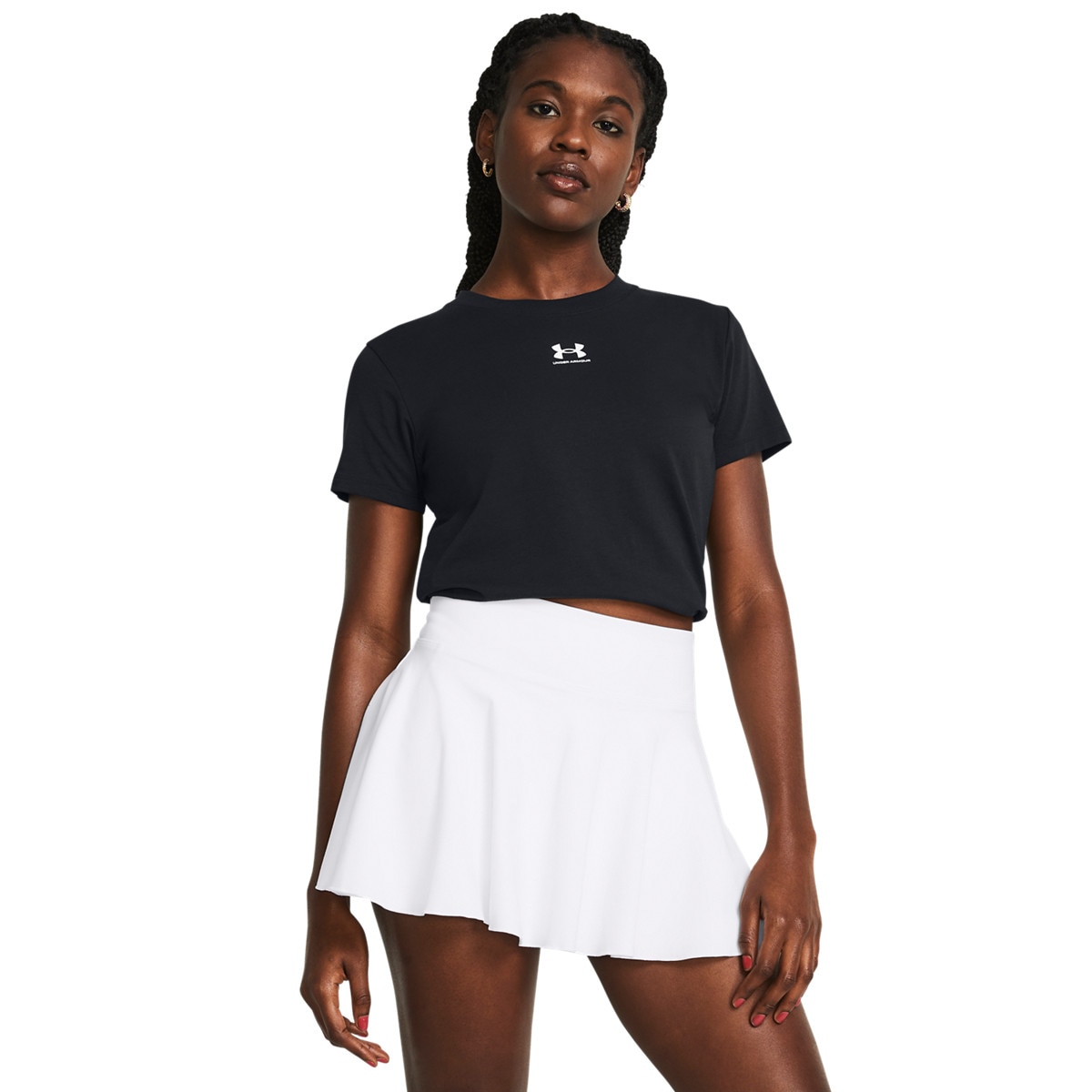 Damski t-shirt z nadrukiem Under Armour UA Rival Core SS - czarny