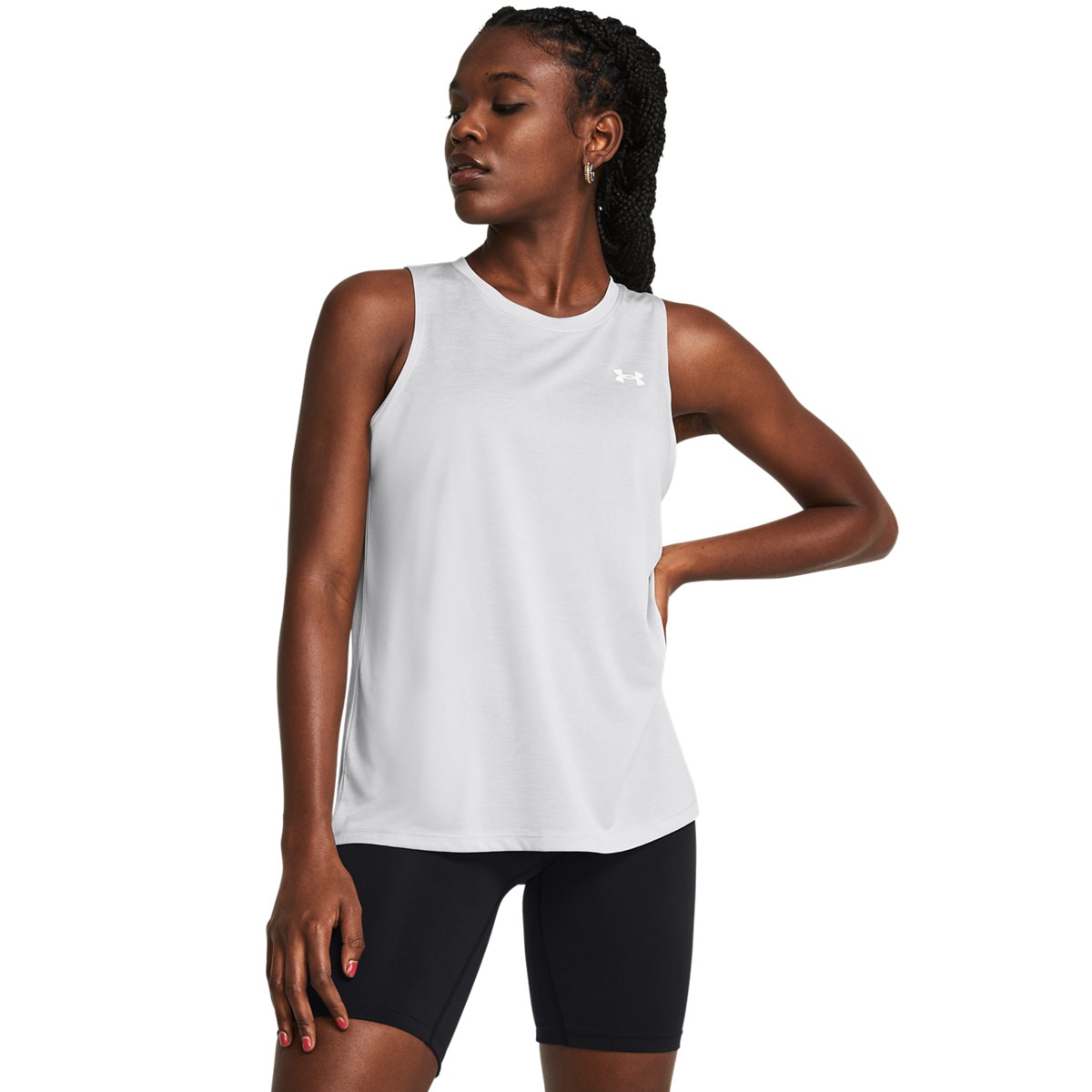 Damski top treningowy Under Armour Tech Tank Twist - szary