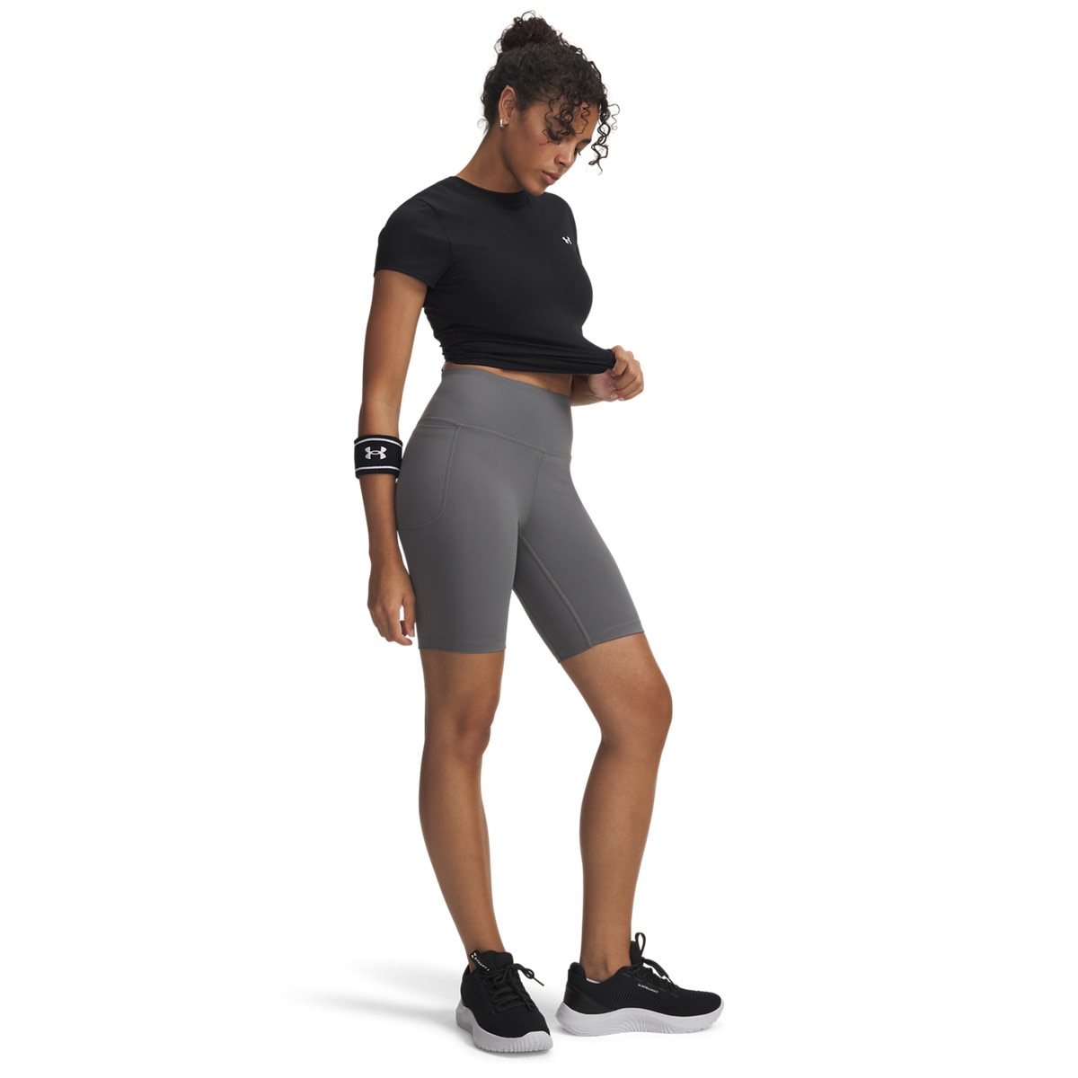 Damskie kolarki treningowe Under Armour Motion Bike Short Emea - szare