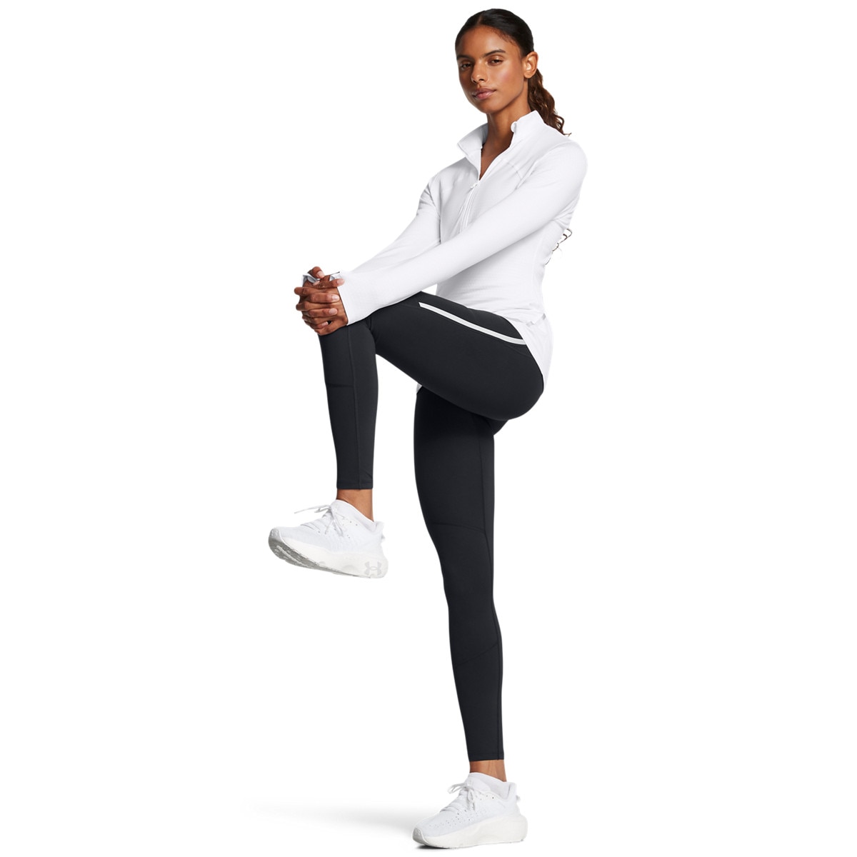 Damskie legginsy do biegania Under Armour UA Launch Elite Cw Tights - czarne
