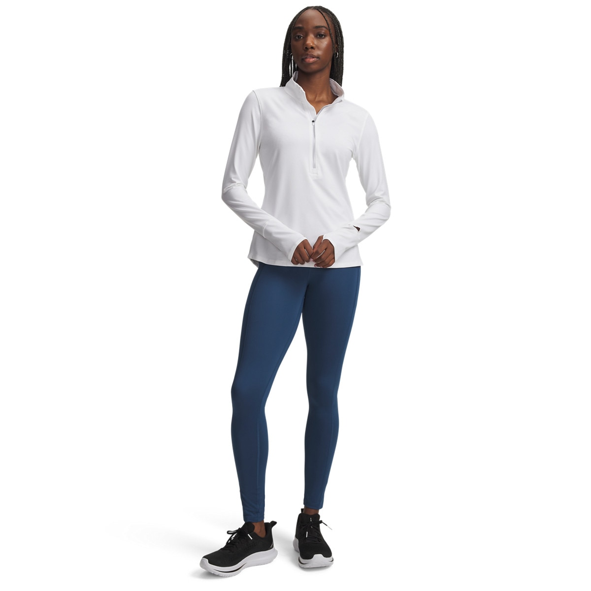 Damskie legginsy do biegania Under Armour UA Velociti Tights - granatowe
