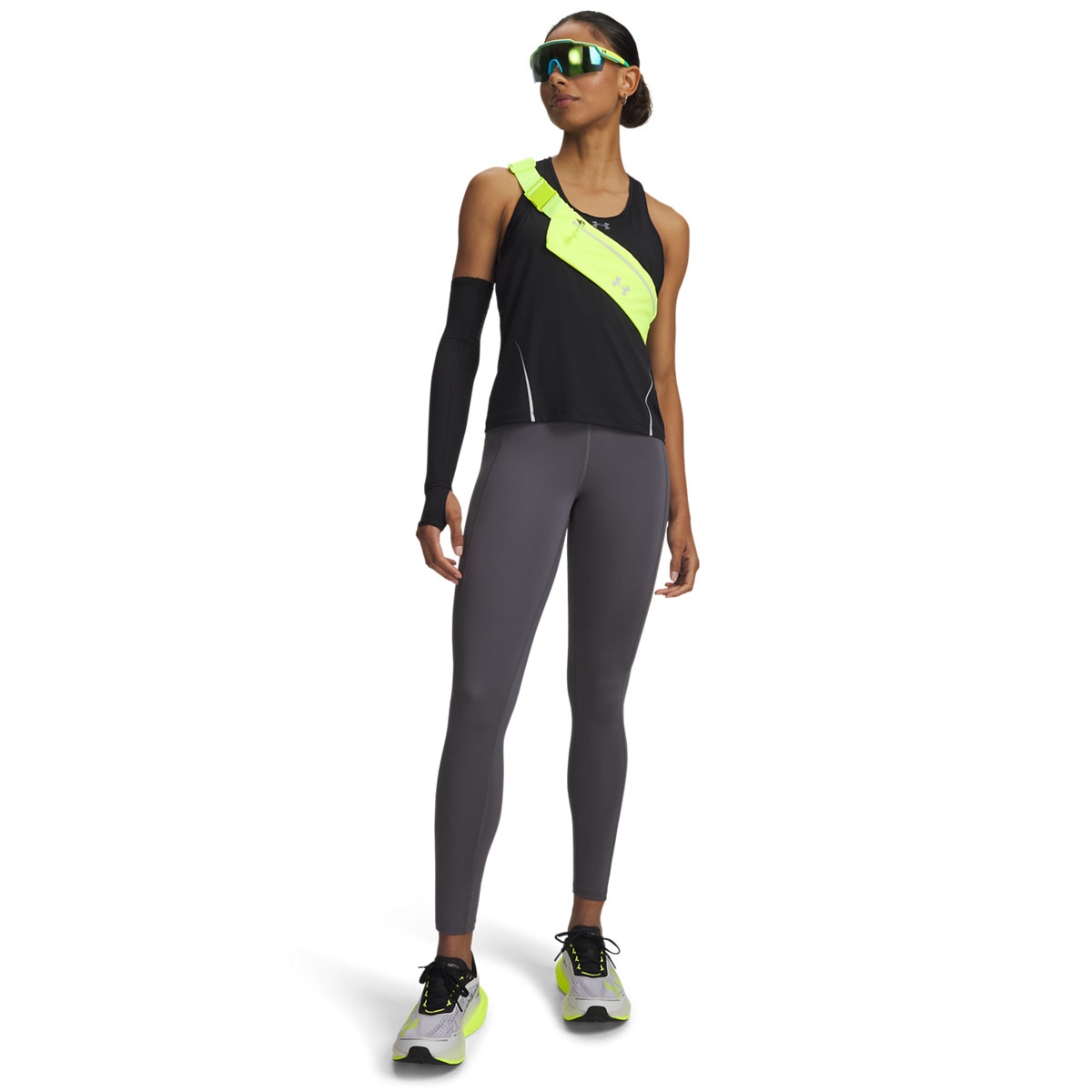Damskie legginsy do biegania Under Armour UA Velociti Tights - szare
